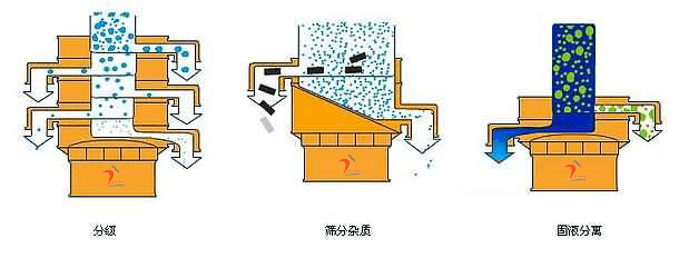 全不銹鋼旋振篩篩分模擬圖 全不銹鋼旋振篩篩分模擬圖
