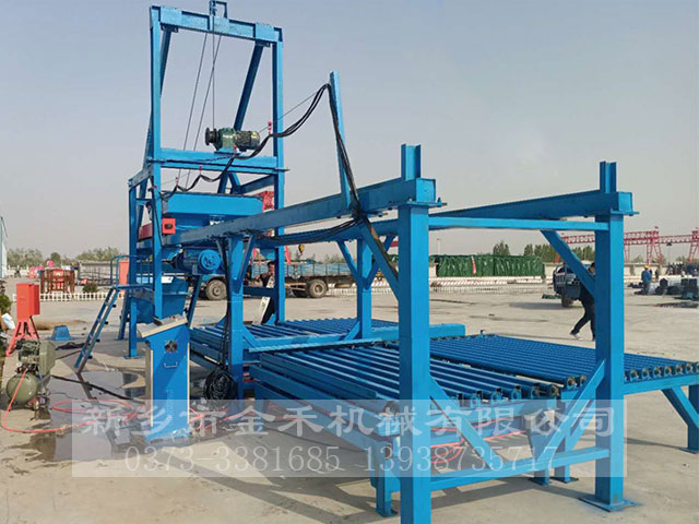 小型預制塊生產(chǎn)線真機圖